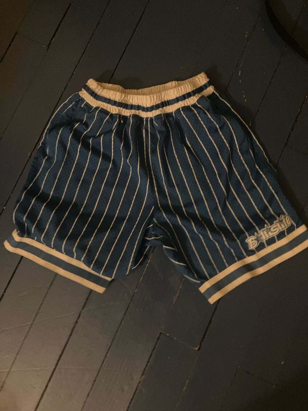 Ballislife Pinstripe Mesh Basketball Shorts